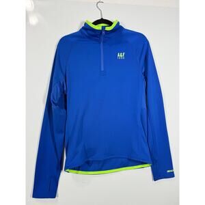 Abercrombie and fitch Pullover Lightweight Blue Active Running Vented Womens Med